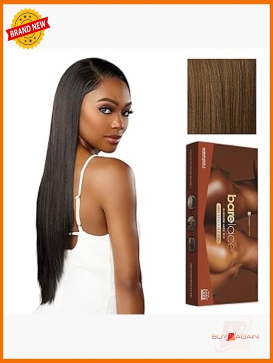 Human Hair Blend Full Lace Wig Glueless Preplucked Hairline
